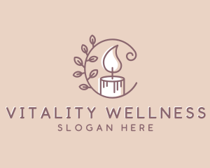 Decor Candle Wellness logo design