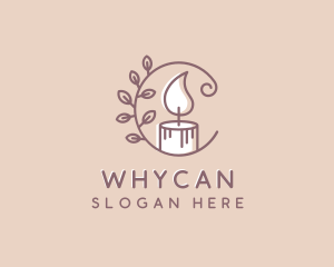 Candle - Decor Candle Wellness logo design