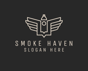 Modern Vape Wings logo design