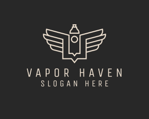 Vape - Modern Vape Wings logo design