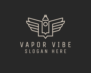 Modern Vape Wings logo design