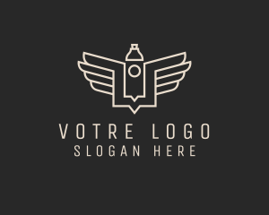 Vape - Modern Vape Wings logo design