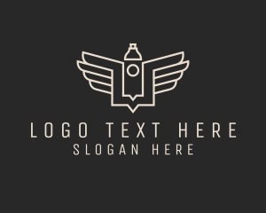 Electronic Device - Modern Vape Wings logo design