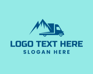 Truck Company - Mountain Truck Logistics logo design