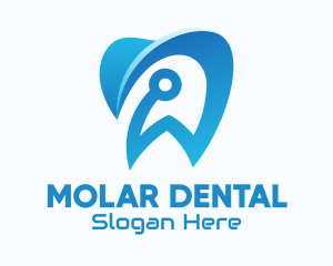 Molar - Blue Dental Tech logo design