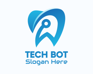 Blue Dental Tech logo design