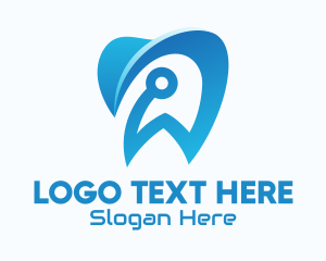 Teeth - Blue Dental Tech logo design