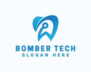 Blue Dental Tech logo design