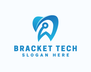 Blue Dental Tech logo design