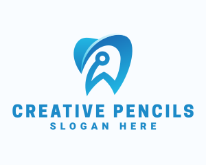 Blue Dental Tech logo design