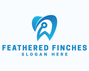 Blue Dental Tech logo design