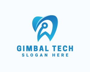 Blue Dental Tech logo design