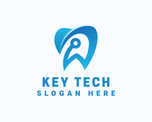 Blue Dental Tech logo design