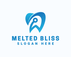 Blue Dental Tech logo design