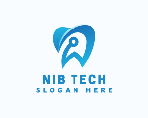 Blue Dental Tech logo design