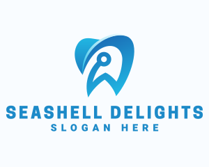 Blue Dental Tech logo design