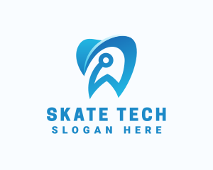 Blue Dental Tech logo design