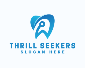 Blue Dental Tech logo design