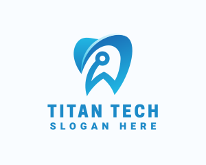 Blue Dental Tech logo design