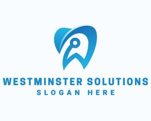 Blue Dental Tech logo design