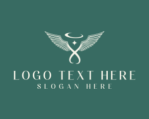 Religion - Spiritual Angel Wings logo design