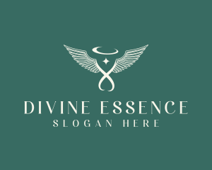 Divine - Spiritual Angel Wings logo design