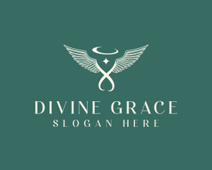 Spiritual Angel Wings logo design