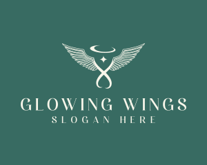 Spiritual Angel Wings logo design