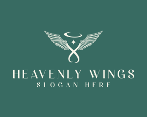 Spiritual Angel Wings logo design