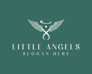 Spiritual Angel Wings logo design