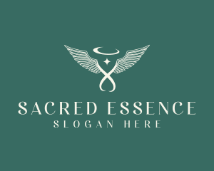 Spiritual Angel Wings logo design