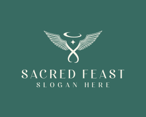 Spiritual Angel Wings logo design