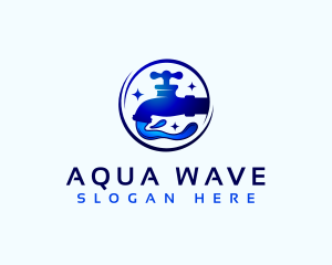 Water Drop Faucet logo design