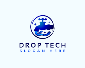 Drop - Water Drop Faucet logo design