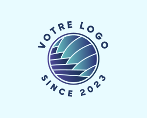 Laboratroy - Modern Wave Technology logo design