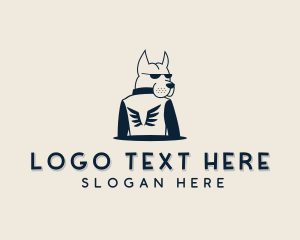 Wings - Pet Dog Jacket logo design