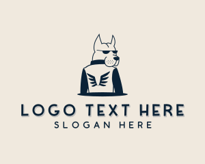 Vet - Pet Dog Jacket logo design