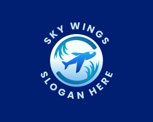 Travel Fly Airplane logo design