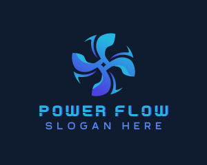 Propeller Fan Turbine logo design