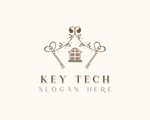 Real Estate Key logo design