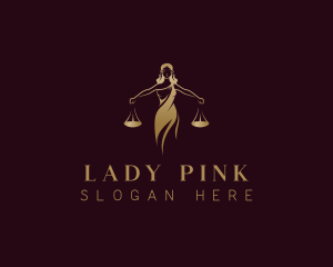 Judiciary Lady Law logo design