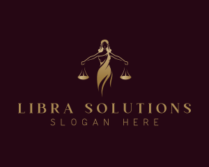 Judiciary Lady Law logo design