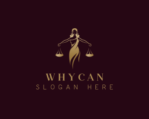 Justice - Judiciary Lady Law logo design