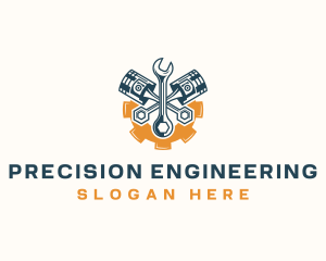 Engineering - Engine Machinery Wrench logo design