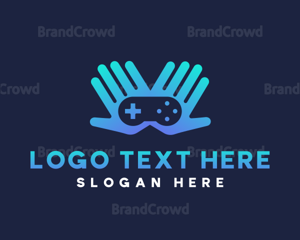 Gamer Console Hand Logo