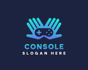 Gamer Console Hand logo design