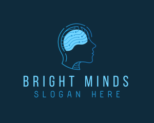 Science - Human Brain Intelligence logo design