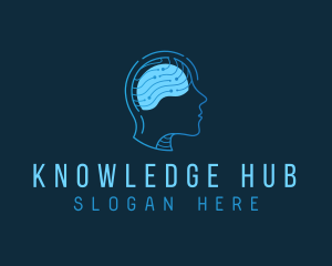 Human Brain Intelligence logo design