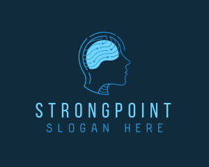 Neurology - Human Brain Intelligence logo design