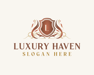 Luxury Shield  Insignia logo design